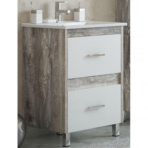 Тумба под раковину Corozo Верона 65 SD-00000346 Антик Белая МДФ / ЛДСП