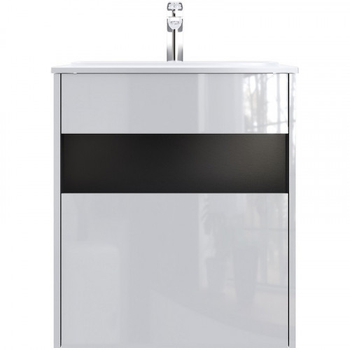 Тумба под раковину AM.PM Func 60 M8FFUX0601WG подвесная Белая глянцевая МДФ / ЛДСП