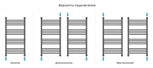 Водяной полотенцесушитель Сунержа Богема+ с 1 полкой 100x50 022-0223-1050 цвет Матовая шампань