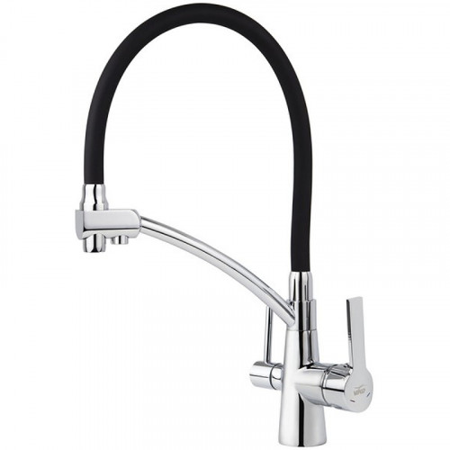 Смеситель для кухни Viko V-5522 Хром Черный латунь