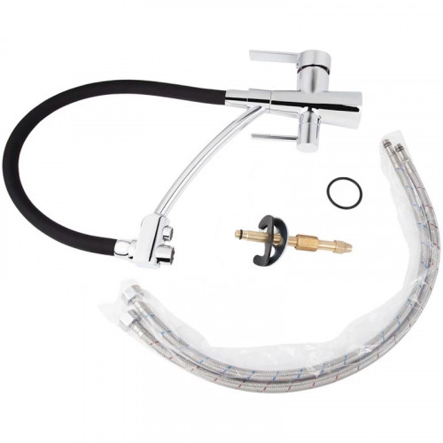 Смеситель для кухни Viko V-5522 Хром Черный латунь