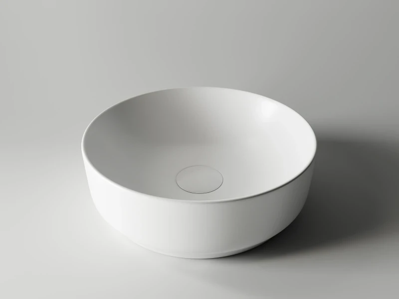 Раковина-чаша Ceramicanova Element 35 CN6006 Белая матовая фаянс накладная
