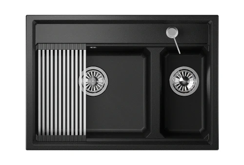 Кухонная мойка Granula Kitchen Space 73 7302 цвет Черный