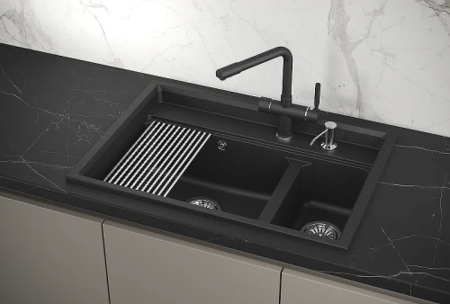 Кухонная мойка Granula Kitchen Space 73 7302 цвет Черный