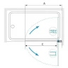 Шторка на ванну RGW Screens SC-109B 80х150 411110908-14 профиль Черный стекло прозрачное