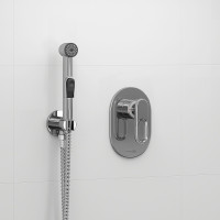 Гигиенический душ со смесителем WasserKRAFT Kammel A111856 Хром латунь на стену