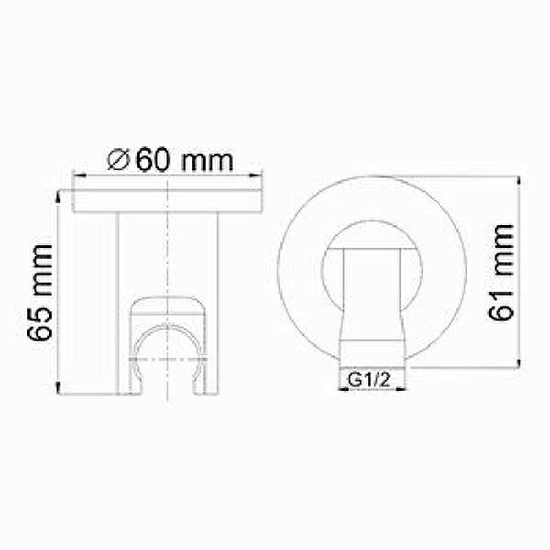 Гигиенический душ со смесителем WasserKRAFT Kammel A111856 Хром латунь на стену