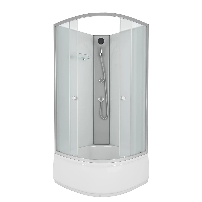 Душевая кабина Niagara Eco 80x80 E80/40/MT/BK без гидромассажа