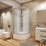 Душевая кабина Niagara Eco 80x80 E80/40/MT/BK без гидромассажа