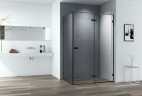 Душевой уголок Cezares Bellagio 120x90 BELLAGIO-AH-1-120/90-C-NERO профиль Черный матовый стекло прозрачное
