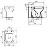 Унитаз приставной Ideal Standard I.Life A T467201 цвет Euro White / Евробелый без сиденья