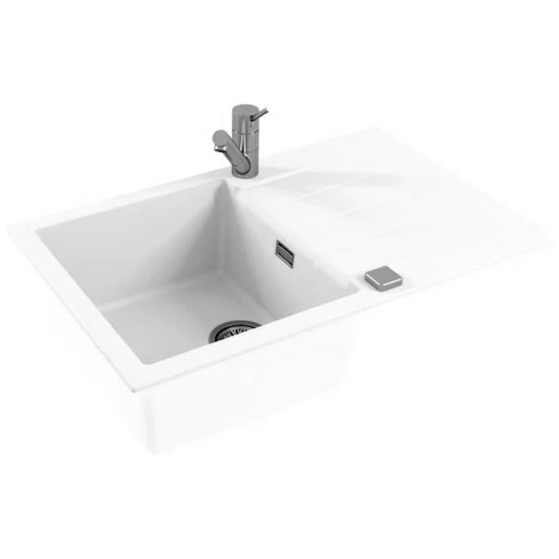 Кухонная мойка Alveus Granital Cadit 20 Arctic G11 790x500 1132022 Белая искусственный камень (литьевой мрамор) встраиваемый