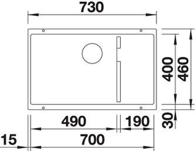 Кухонная мойка Blanco Subline 700-U Level 523545 Серый беж искусственный камень (литьевой мрамор) встраиваемый