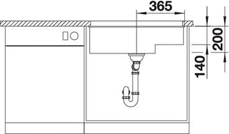 Кухонная мойка Blanco Subline 700-U Level 523545 Серый беж искусственный камень (литьевой мрамор) встраиваемый
