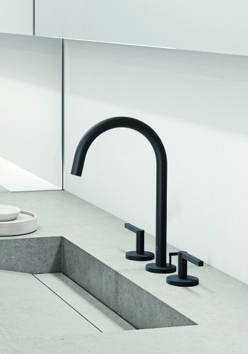 Смеситель для раковины Kludi Nova Fonte Puristic 201433915 Черный матовый латунь