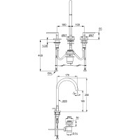 Смеситель для раковины Kludi Nova Fonte Puristic 201433915 Черный матовый латунь