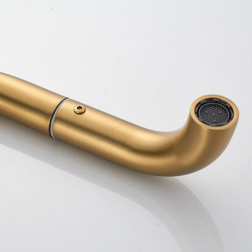 Смеситель для раковины Raffine F201G цвет Золотой сатин