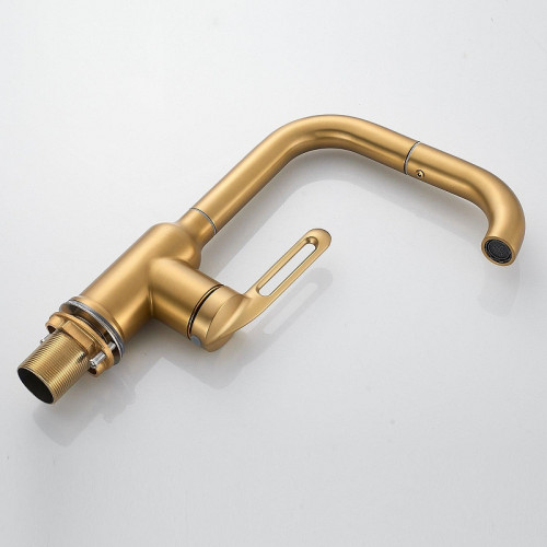 Смеситель для раковины Raffine F201G цвет Золотой сатин