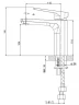 Смеситель для раковины Wonzon & Woghand Athens WW-081103-CR цвет Хром
