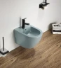 Биде CeramaLux В2342BDMLG подвесное Зеленое матовое