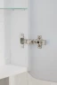 Зеркальный шкаф Silver Mirrors Фиджи Flip 60 LED-00002472 с подсветкой Белый МДФ / ЛДСП, стекло