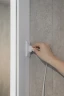 Зеркальный шкаф Silver Mirrors Фиджи Flip 60 LED-00002472 с подсветкой Белый МДФ / ЛДСП, стекло