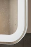 Зеркальный шкаф Silver Mirrors Фиджи Flip 60 LED-00002472 с подсветкой Белый МДФ / ЛДСП, стекло