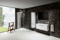 Душевой уголок Ravak Matrix MSDPS 120x80 L 0WLG4100Z1 профиль Белый стекло Transparent