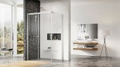 Душевой уголок Ravak Matrix MSDPS 120x80 L 0WLG4100Z1 профиль Белый стекло Transparent