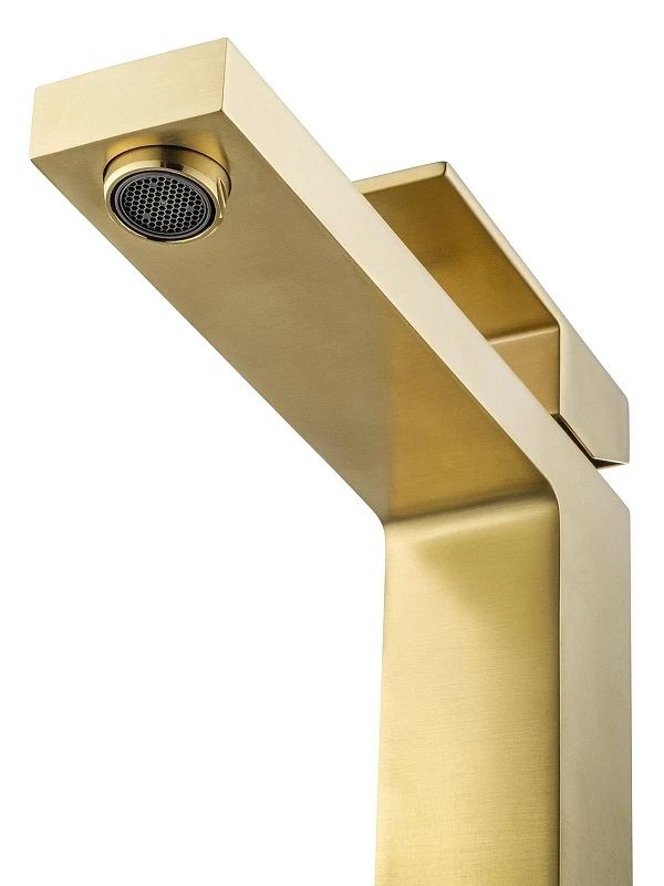 Смеситель для раковины Wonzon & Woghand Cube WW-88239016-BG цвет Брашированное золото