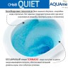 Унитаз AQUAme AQM2002L подвесной Белый глянец с сиденьем Микролифт фаянс подвесной