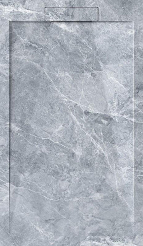 Душевой поддон из искусственного камня Esbano Luxe ESP-LM128VG 120х80 ESPLM128VG цвет Мрамор серый