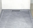 Душевой поддон из искусственного камня Esbano Luxe ESP-LM128VG 120х80 ESPLM128VG цвет Мрамор серый