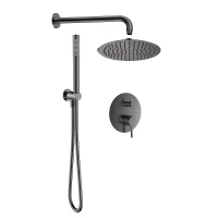 Душевая система AQUAme AQM8404GM цвет Оружейный металл