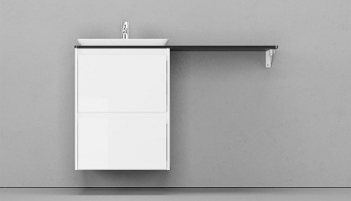 Тумба под раковину Velvex Klaufs 56 tpKLA.56.50.2Y-616.216 подвесная Белая