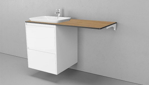 Тумба под раковину Velvex Klaufs 56 tpKLA.56.50.2Y-616.216 подвесная Белая