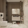Зеркало DIWO Кострома 100 ЗЛП1752 с подсветкой цвет Черный с бесконтактным выключателем