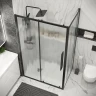 Душевой уголок Grossman Cosmo 130х90 120.K33.02.1390.21.02 профиль Черный матовый стекло шиншилла