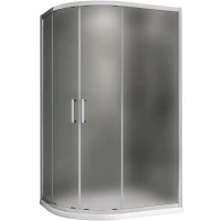 Душевой уголок Abber Schwarzer Diamant 100x80 AG01180M профиль Хром стекло матовое