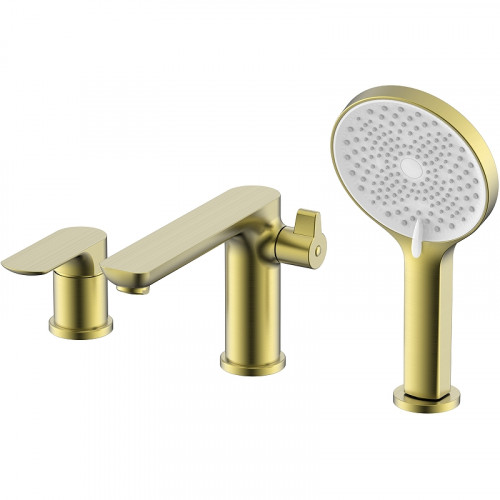 Смеситель на борт ванны Raglo R03.31.03 Золото матовое латунь