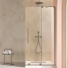 Душевая перегородка Vincea Волк-Ин (Walk-In) 120 R VSW-4WSL120CLGM-R профиль Вороненая сталь стекло прозрачное
