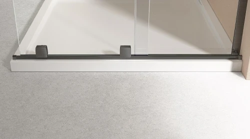 Душевая перегородка Vincea Волк-Ин (Walk-In) 120 R VSW-4WSL120CLGM-R профиль Вороненая сталь стекло прозрачное