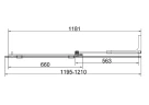 Душевая перегородка Vincea Волк-Ин (Walk-In) 120 R VSW-4WSL120CLGM-R профиль Вороненая сталь стекло прозрачное