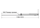 Душевая перегородка Vincea Волк-Ин (Walk-In) 120 R VSW-4WSL120CLGM-R профиль Вороненая сталь стекло прозрачное