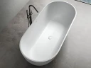 Ванна из искусственного камня Uni-Flow Oval 175x76 FS307-1750 Matt White цвет Белый матовый