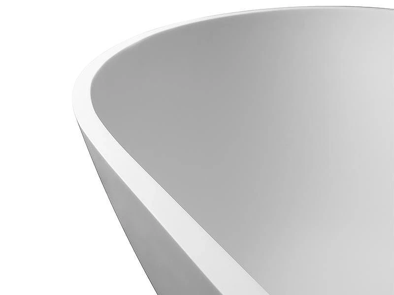 Ванна из искусственного камня Uni-Flow Oval 175x76 FS307-1750 Matt White цвет Белый матовый
