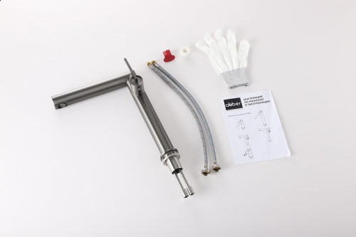 Смеситель для раковины Abber Perfekte 316 AF8A11BGG-L цвет Оружейная сталь брашированная