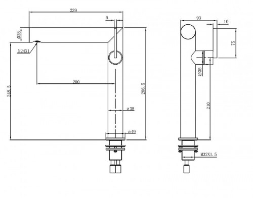 Смеситель для раковины Abber Perfekte 316 AF8A11BGG-L цвет Оружейная сталь брашированная