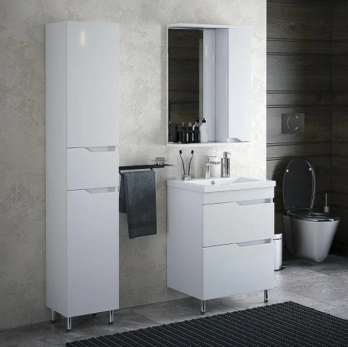 Зеркало со шкафом Corozo Теона 60 R SD-00001443 Белое