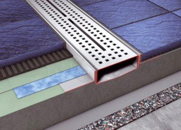 Душевой лоток Tece Drainline 100 601000 прямой без крышки